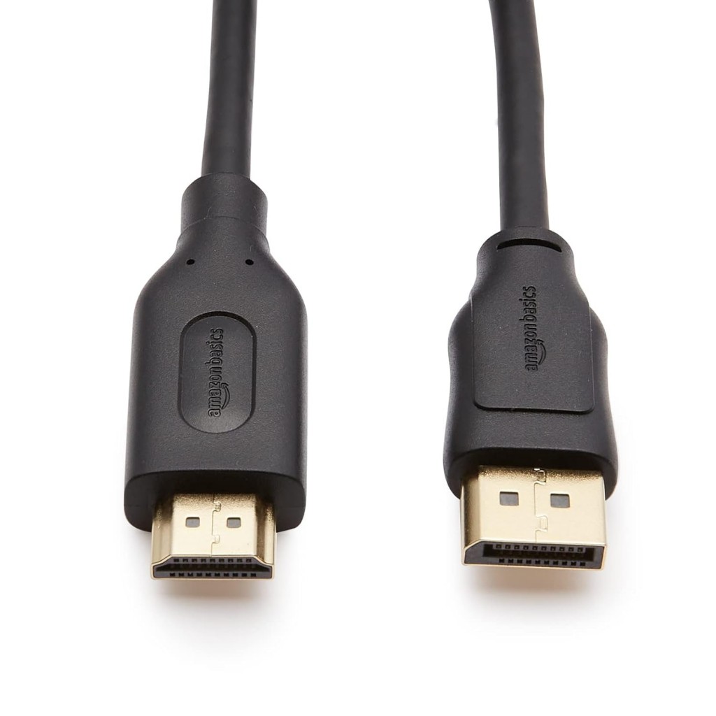 Amazon Basics 6-Feet DisplayPort (not USB port) to HDMI Cable Black Amazon Basics 6-Feet DisplayPort (not USB port) to HDMI Cable Black