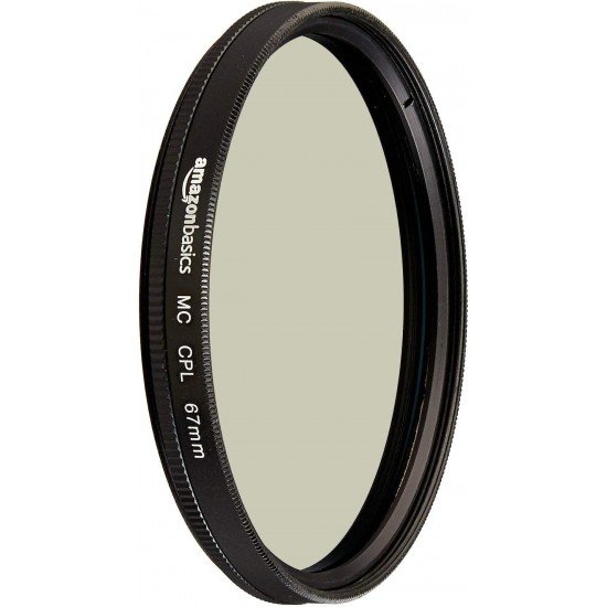 Amazon Basics Circular Polarizer Camera Lens Filter - 67 mm