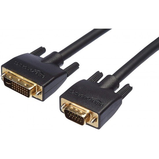 Amazon Basics DVI-I to VGA Cable - 15-Feet (Black)