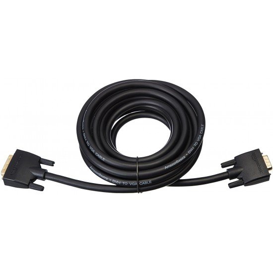 Amazon Basics DVI-I to VGA Cable - 15-Feet (Black)