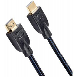 Amazon Basics High-Speed Braided HDMI Cable - 3 Feet - Supports Ethernet, 3D, 4K and Audio Return (Black)
