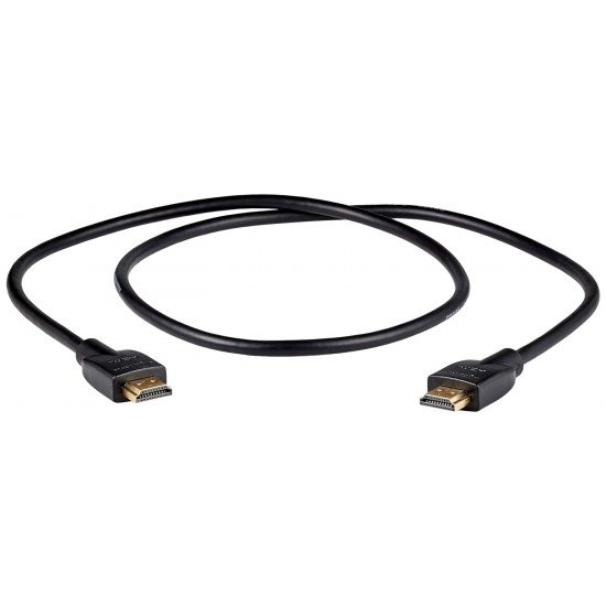 Amazon Basics High-Speed HDMI Cable, 3 Feet (Black, 2-Pack) - Supports Ethernet, 3D, 4K video