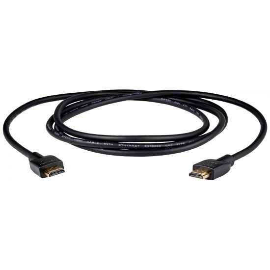 Amazon Basics High-Speed HDMI Cable, 3 Feet (Black, 2-Pack) - Supports Ethernet, 3D, 4K video