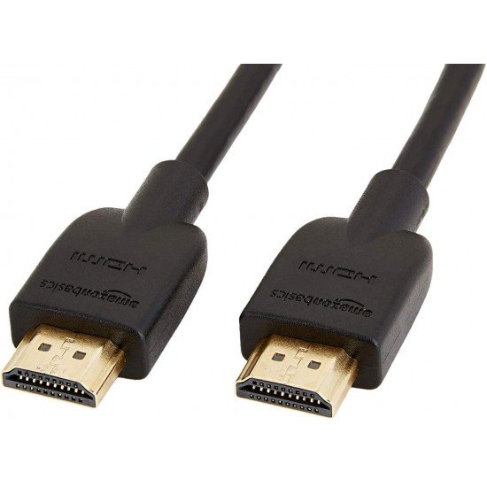 Amazon Basics High-Speed HDMI Cable, 3 Feet (Black, 2-Pack) - Supports Ethernet, 3D, 4K video