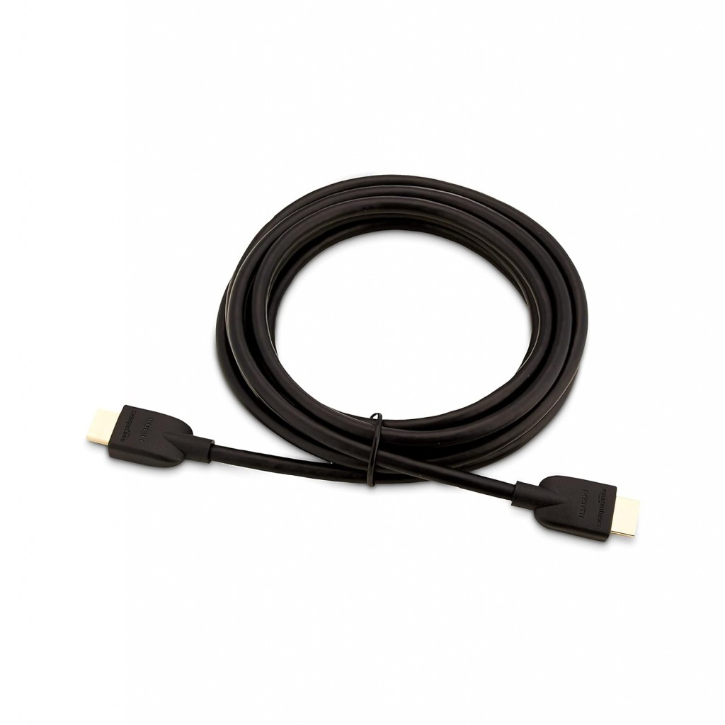 Amazon Basics High-Speed HDMI Cable, 3 Feet (Black, 2-Pack) - Supports Ethernet, 3D, 4K video Amazon Basics High-Speed HDMI Cable, 3 Feet (Black, 2-Pack) - Supports Ethernet, 3D, 4K video