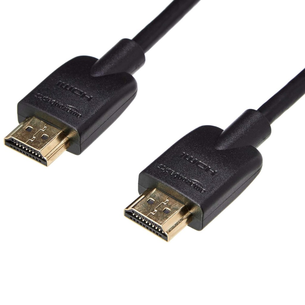 Amazon Basics High-Speed HDMI Cable, 3 Feet (Black, 2-Pack) - Supports Ethernet, 3D, 4K video Amazon Basics High-Speed HDMI Cable, 3 Feet (Black, 2-Pack) - Supports Ethernet, 3D, 4K video
