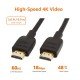 Amazon Basics High-Speed HDMI Cable, 3 Feet (Black, 2-Pack) - Supports Ethernet, 3D, 4K video