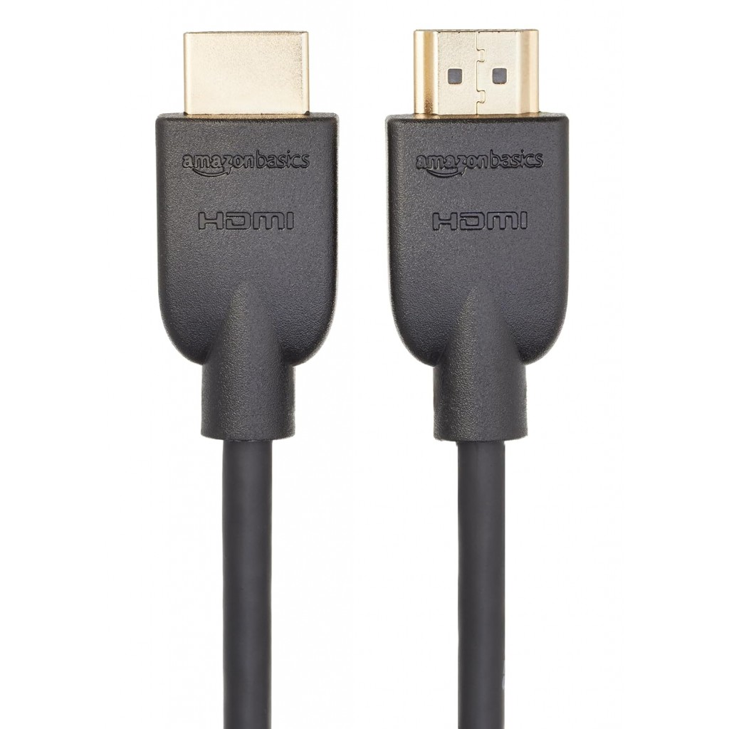 Amazon Basics High-Speed HDMI Cable, 3 Feet (Black, 2-Pack) - Supports Ethernet, 3D, 4K video Amazon Basics High-Speed HDMI Cable, 3 Feet (Black, 2-Pack) - Supports Ethernet, 3D, 4K video