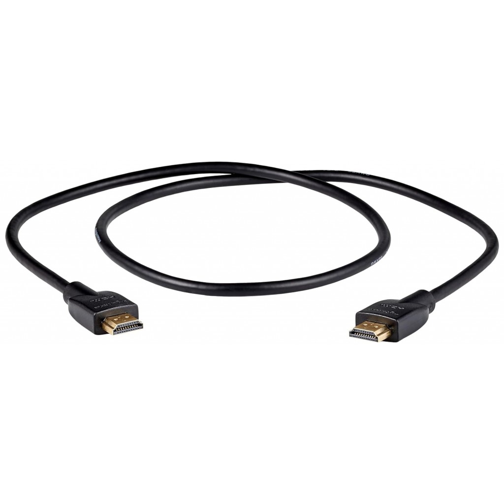 Amazon Basics High-Speed HDMI Cable, 3 Feet (Black, 2-Pack) - Supports Ethernet, 3D, 4K video Amazon Basics High-Speed HDMI Cable, 3 Feet (Black, 2-Pack) - Supports Ethernet, 3D, 4K video