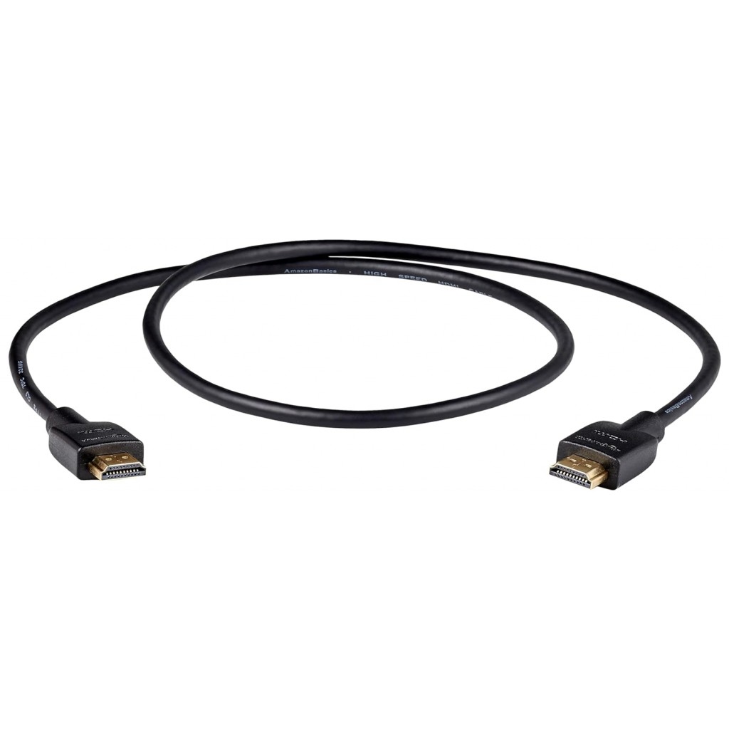 Amazon Basics High-Speed HDMI Cable, 3 Feet - Supports Ethernet, 3D, 4K video,Black Amazon Basics High-Speed HDMI Cable, 3 Feet - Supports Ethernet, 3D, 4K video,Black
