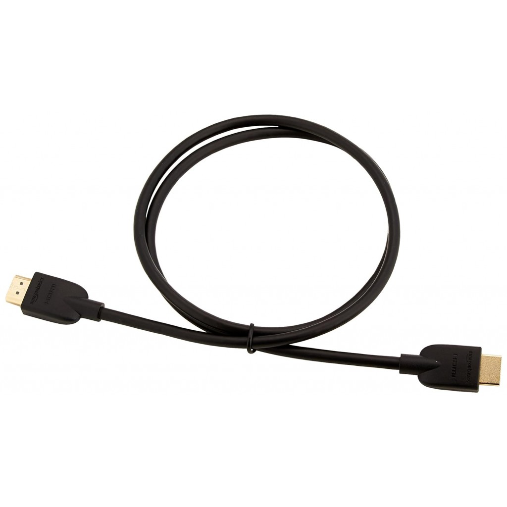 Amazon Basics High-Speed HDMI Cable, 3 Feet - Supports Ethernet, 3D, 4K video,Black Amazon Basics High-Speed HDMI Cable, 3 Feet - Supports Ethernet, 3D, 4K video,Black