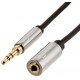 Amazon Basics Male to Female Stereo Audio Cable (Aux Extension Cable) with Gold Plated Connectors- 6 Feet (3.5mm) -