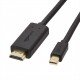 Amazon Basics Mini Display Port to HDMI Cable - 6 Feet (Full HD - 1080P), Gold