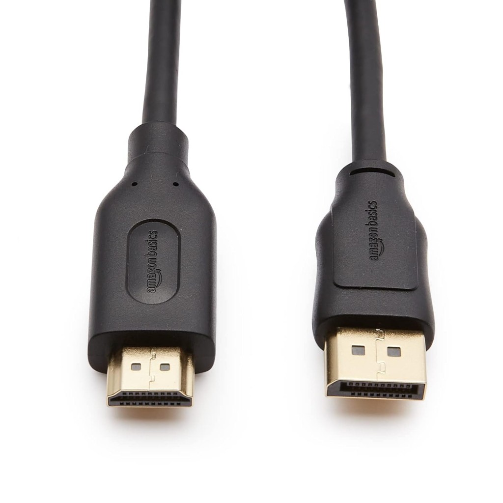 Amazon Basics Uni-Directional DisplayPort to HDMI Video Display Cable, 4K@30Hz - 3 Feet, Black - (Not Compatible with Mobile Phones) Amazon Basics Uni-Directional DisplayPort to HDMI Video Display Cable, 4K@30Hz - 3 Feet, Black - (Not Compatible with Mobile Phones)