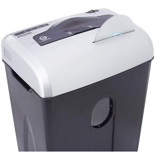 AmazonBasics 12-Sheet Cross Cut Paper With CD and Credit Card Shredder With 18 Liter Waste Basket Capacity