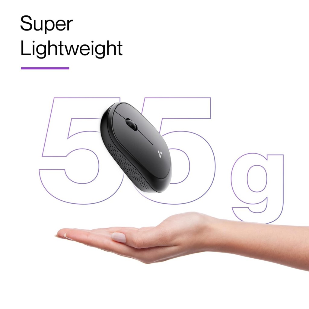 Ambrane SliQ Wireless Optical Mouse with 2.4GHz, USB Nano Dongle, 3 Keys with Silent Clicks, 1200 DPI, Comfortable Grip (Black) Ambrane SliQ Wireless Optical Mouse with 2.4GHz, USB Nano Dongle, 3 Keys with Silent Clicks, 1200 DPI, Comfortable Grip (Black)