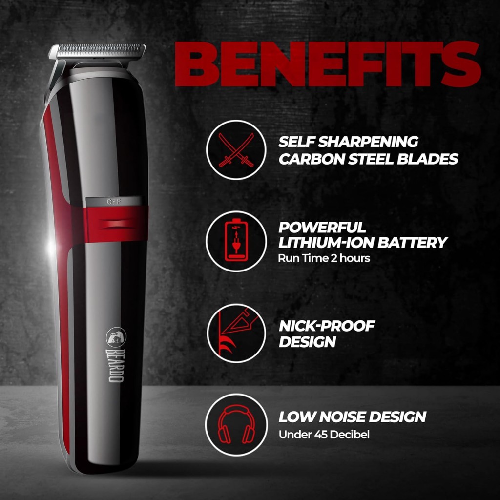 Beardo Ape-X 3-in-1 Multipurpose Trimmer for Men | Grooming Kit :- Trimmer, Shaver, Ear & Nose Trimmer  Beardo Ape-X 3-in-1 Multipurpose Trimmer for Men | Grooming Kit :- Trimmer, Shaver, Ear & Nose Trimmer