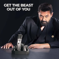 Beardo Chrome Beast Multipurpose Full Body Groomer Trimmer Set For Men | 40 Length Settings | 8 attachments  Beardo Chrome Beast Multipurpose Full Body Groomer Trimmer Set For Men | 40 Length Settings | 8 attachments