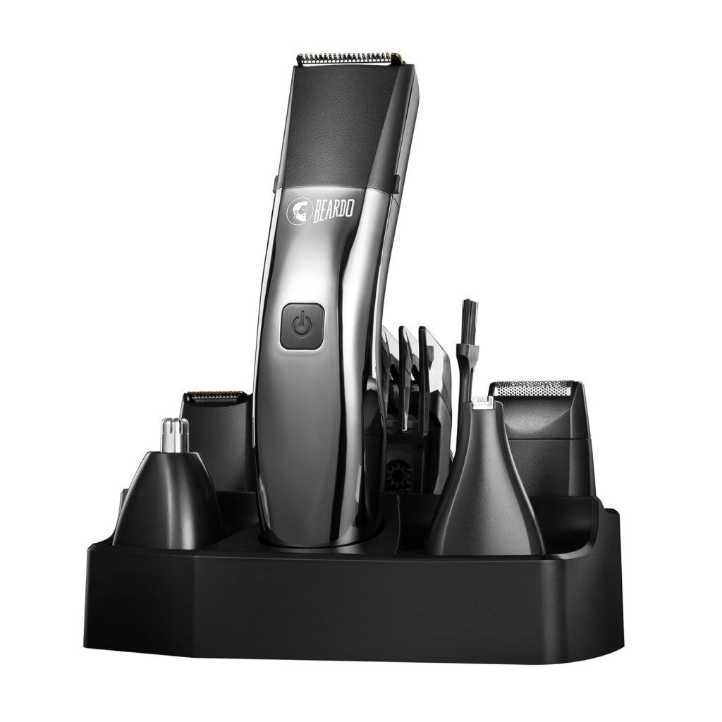 Beardo Chrome Beast Multipurpose Full Body Groomer Trimmer Set For Men | 40 Length Settings | 8 attachments  Beardo Chrome Beast Multipurpose Full Body Groomer Trimmer Set For Men | 40 Length Settings | 8 attachments