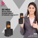 Beetel X90 Cordless 2.4Ghz Landline Phone with Caller ID Display, Stores 50 Contacts, Upto 8Hrs of Talk time, (Black X90)