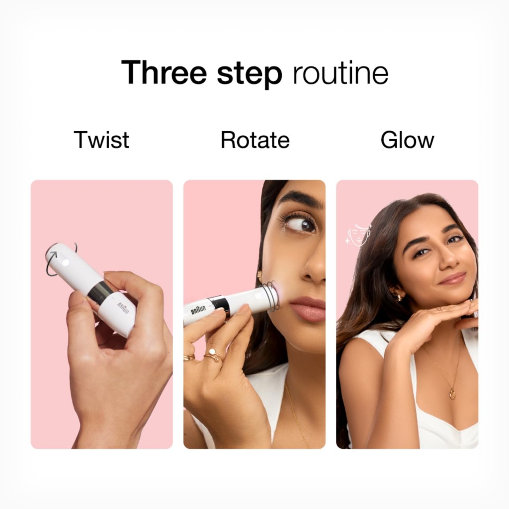 Braun Face Mini Hair Remover FS1000 Electric Facial Hair Removal for Women Facial Hair Remover Quick Gentle Painless Finishing