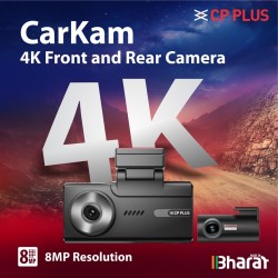 CP PLUS CP-F83B True 4K 2160P UHD Dual Channel Dash Cam, ADAS, in-Built GPS & Touch Screen, Time Lapse, G Sensor,  CP PLUS CP-F83B True 4K 2160P UHD Dual Channel Dash Cam, ADAS, in-Built GPS & Touch Screen, Time Lapse, G Sensor,