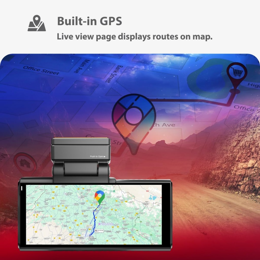 CP PLUS CP-F83B True 4K 2160P UHD Dual Channel Dash Cam, ADAS, in-Built GPS & Touch Screen, Time Lapse, G Sensor,  CP PLUS CP-F83B True 4K 2160P UHD Dual Channel Dash Cam, ADAS, in-Built GPS & Touch Screen, Time Lapse, G Sensor,