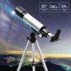 Cezo Telescope 90X Zoom HD Focus Astronomical Telescope Refractor with Mobile Stand and Portable Tripod Stand