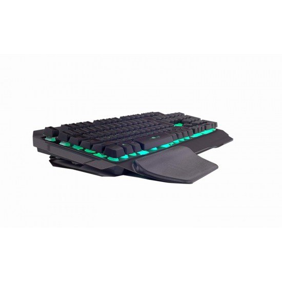 Cosmic Byte CB-GK-17 Galactic Wired Gaming Keyboard with Aluminium Body, 7 Color RGB Backlit with Effects, Anti-Ghosting (Black)