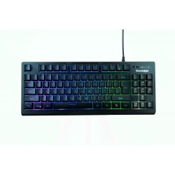 Cosmic Byte CB-GK-22 Veritas TKL Membrane Keyboard with RGB LED, Double Shot Keycaps and Sonic Spectrum (Black)