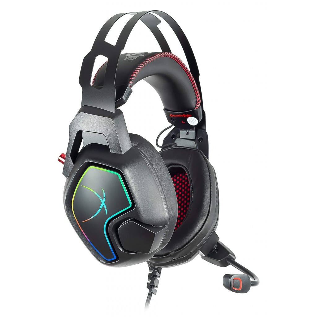 Cosmic Byte Equinox Europa 7.1 USB Dual Driver Gaming Wired Headset with Software, Spectra RGB LED and ENC Microphone (Black, Pack Of 1) Cosmic Byte Equinox Europa 7.1 USB Dual Driver Gaming Wired Headset with Software, Spectra RGB LED and ENC Microphone (Black, Pack Of 1)