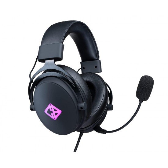 Cosmic Byte Equinox Phobos 7.1 RGB Dual Input USB/3.5mm Gaming Headset with Detachable Microphone for PC  (Black)