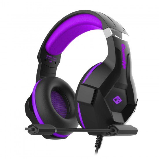 Cosmic Byte H11 Gaming wired over ear Headset with Microphone (Black/Purple)