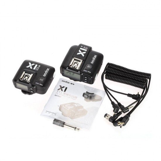 Godox X1N 2.4GHz i-TTL Wireless Transmitter and Receiver Trigger Set for Nikon (Black)