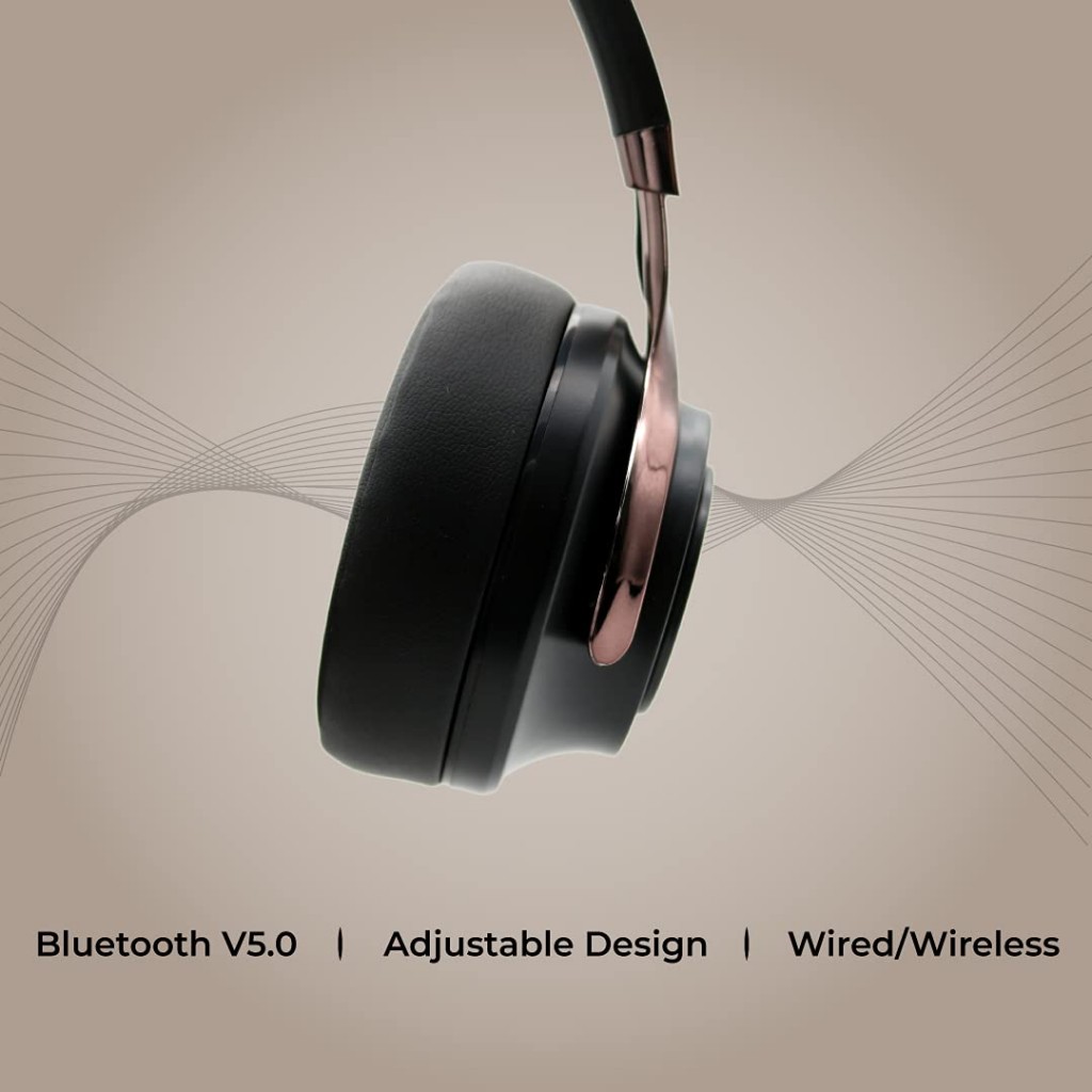 HAMMER Bash Over The Ear Wireless Bluetooth Headphones with Mic, Deep Bass, Foldable Headphones, (Black) HAMMER Bash Over The Ear Wireless Bluetooth Headphones with Mic, Deep Bass, Foldable Headphones, (Black)