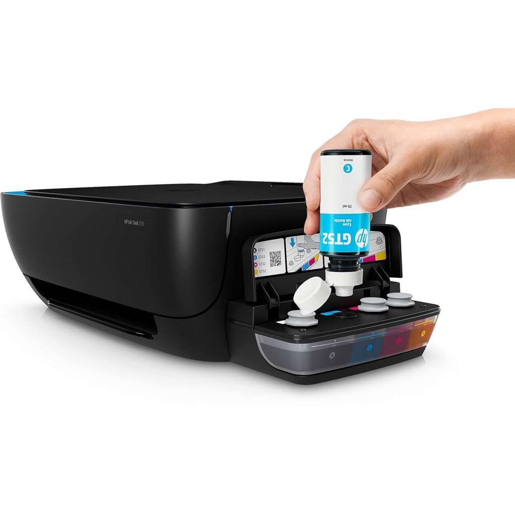 HP Ink Tank 319 Printer, All-in-One, Print, Copy, Scan, (refurbished) HP Ink Tank 319 Printer, All-in-One, Print, Copy, Scan, (refurbished)