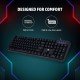 HP K300 Backlit Membrane Wired Gaming Keyboard with Mixed Color Lighting, 4 LED Indicators, Matte Finish Double Injection Key 