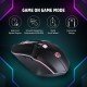 HP M270 Backlit USB Wired Gaming Mouse with 6 Buttons, 4-Speed Customizable 2400 DPI, Ergonomic Desi Black