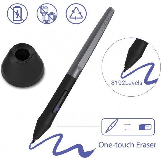 Insiprpy H610 Pro V2 Android Support Graphics Drawing Tablet with Battery-Free Stylus Tilt 8192 Pen Pressure 8 Press Keys for Art Animation Beginner-10inch