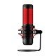 HyperX QuadCast - USB Condenser Gaming Unidirectional Microphone, for PC, PS4 and Mac, Red LED - Black (HX-MICQC-BK)