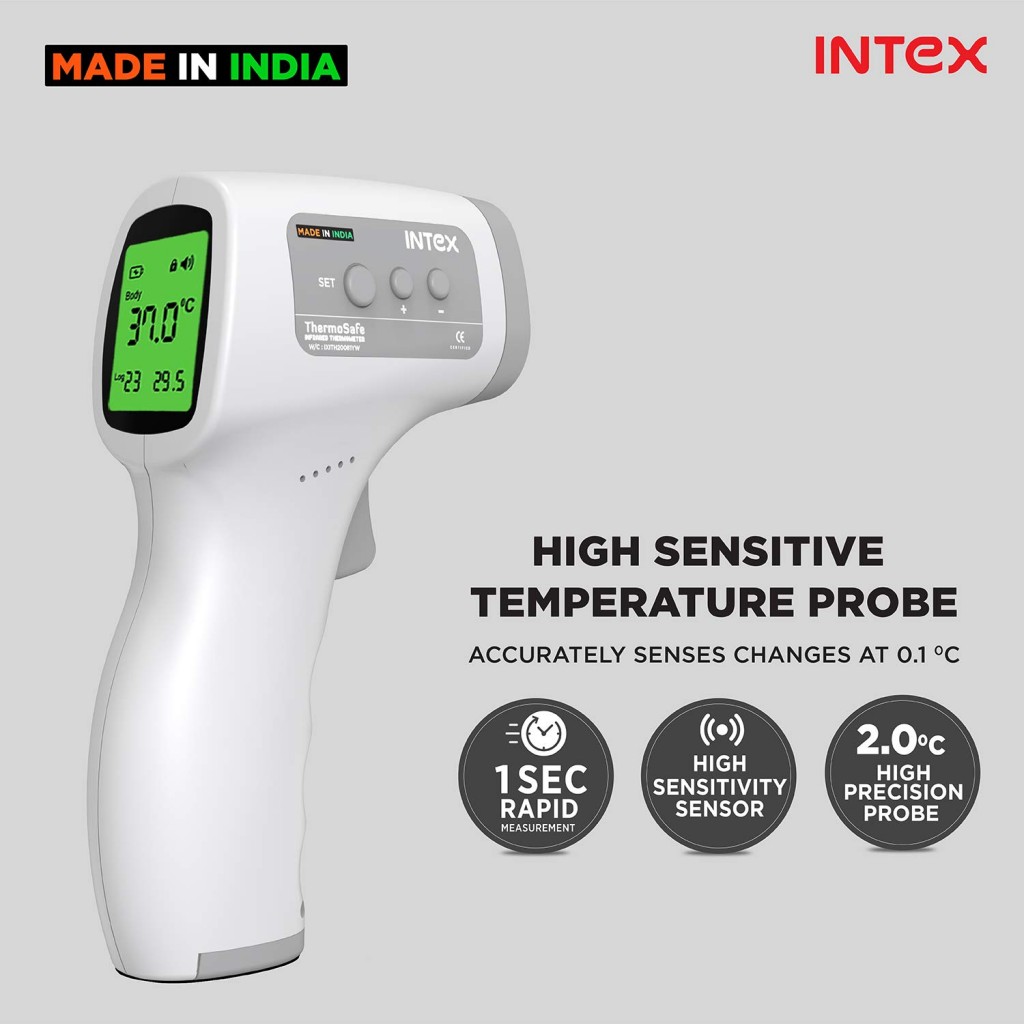 Intex Non-contact FDA Approved Digital Infrared Thermometer Temperature Gun Intex Non-contact FDA Approved Digital Infrared Thermometer Temperature Gun