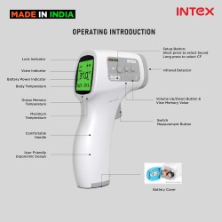 Intex Non-contact FDA Approved Digital Infrared Thermometer Temperature Gun Intex Non-contact FDA Approved Digital Infrared Thermometer Temperature Gun