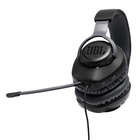 JBL Free WFH, Wired Over Ear Headphones with mic for Work from Home, Conference Calls  (Black)