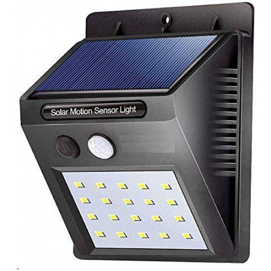 AIRTREE JY-6009 0.55W Solar Light, Black, Square 3w Led Solar Power Wall Light.