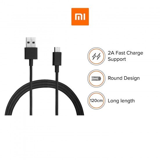 Mi Micro USB Cable 120cm USB Type A Black