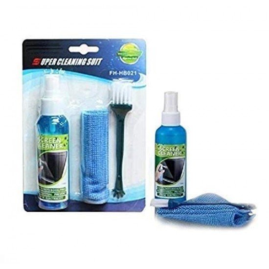 AIRTREE 3 in 1 Screen Cleaning Kit with Brush and Micro Cloth for PC, laptops, LCD led mobiles and TV 