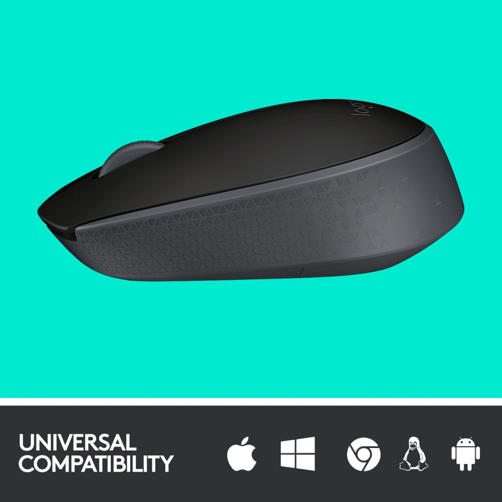 Logitech B170 Wireless Mouse, 2.4 GHz with USB Nano Receiver, Optical Tracking, Black Logitech B170 Wireless Mouse, 2.4 GHz with USB Nano Receiver, Optical Tracking, Black