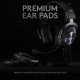 Logitech G Pro X Gaming Wired Over Ear Headphones with Mic Blue Voice DTS Headphone:X 2.0, 50Mm Pro-G - (Black)