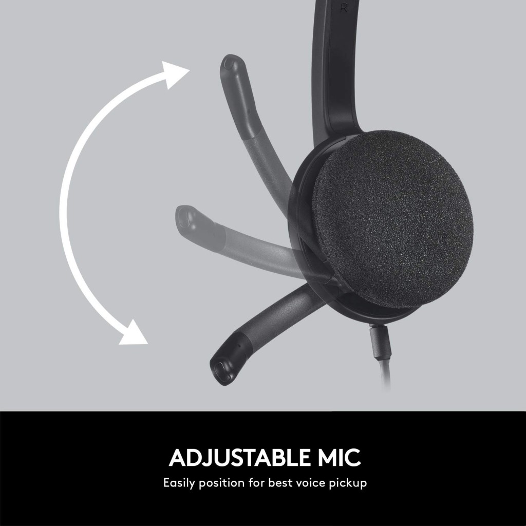 Logitech H340 Stereo Wired Over Ear Headphones With Mic With Noise-Cancelling, Usb, Pc/Mac/Laptop - Black Logitech H340 Stereo Wired Over Ear Headphones With Mic With Noise-Cancelling, Usb, Pc/Mac/Laptop - Black