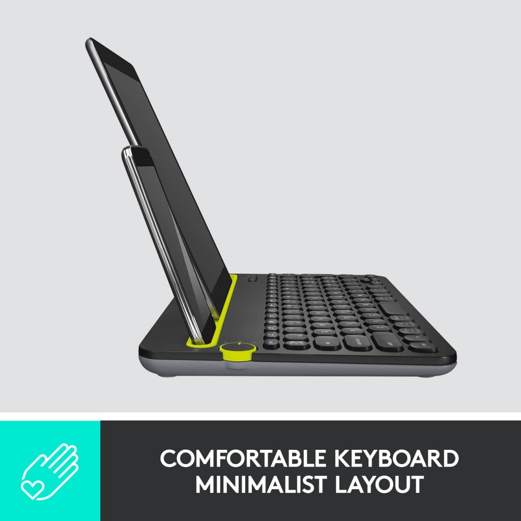 Logitech K480 Wireless Multi-Device Keyboard For Windows, Macos, With Pc, Mac, Laptop, Smartphone, Tablet - Black Logitech K480 Wireless Multi-Device Keyboard For Windows, Macos, With Pc, Mac, Laptop, Smartphone, Tablet - Black